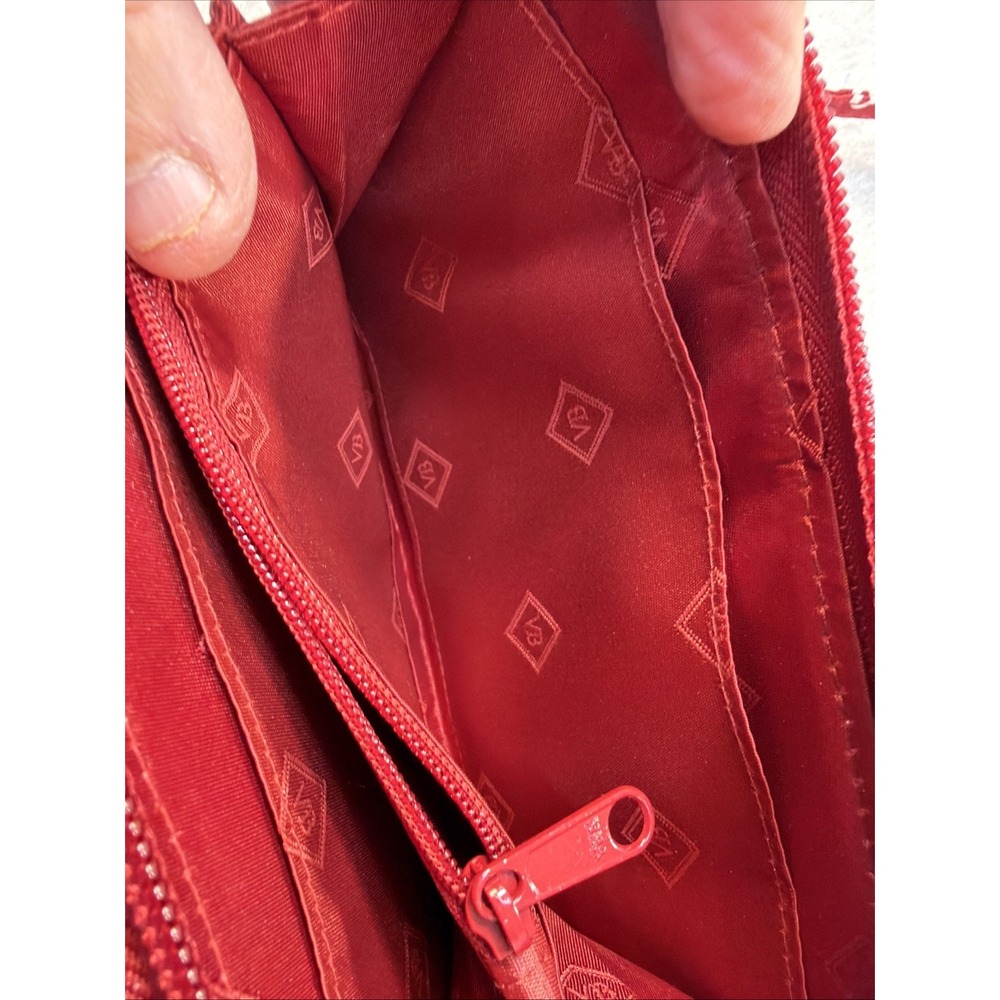 Vera Bradley Iowa State Cyclones Zip Around Wallet Crossbody Purse Red Quilted - Picture 14 of 16